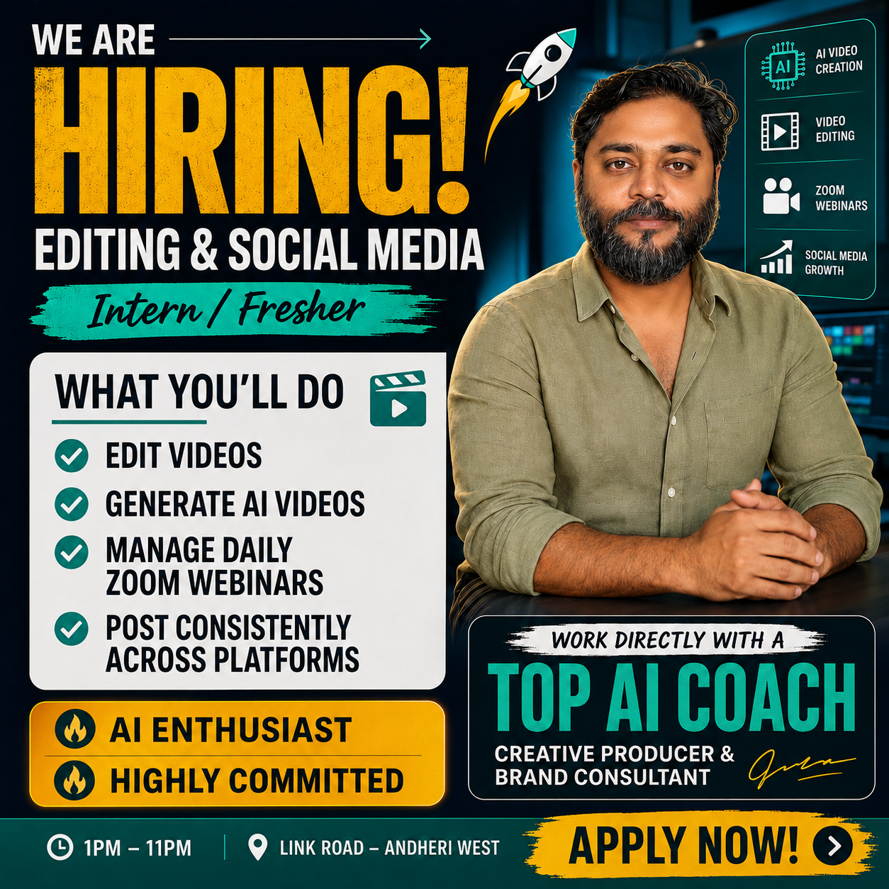 Nitin Andey Facebook ad