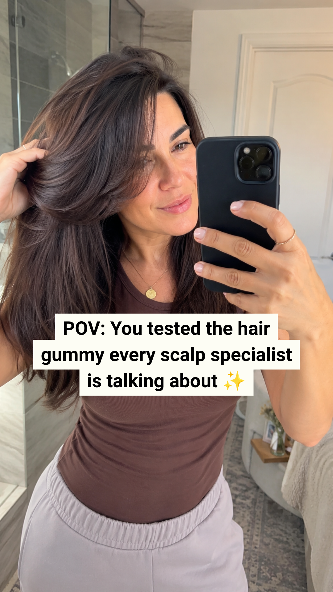 Certified Trichologist & Scalp Specialist Emily DeNard, Emunah Beauty Facebook ad