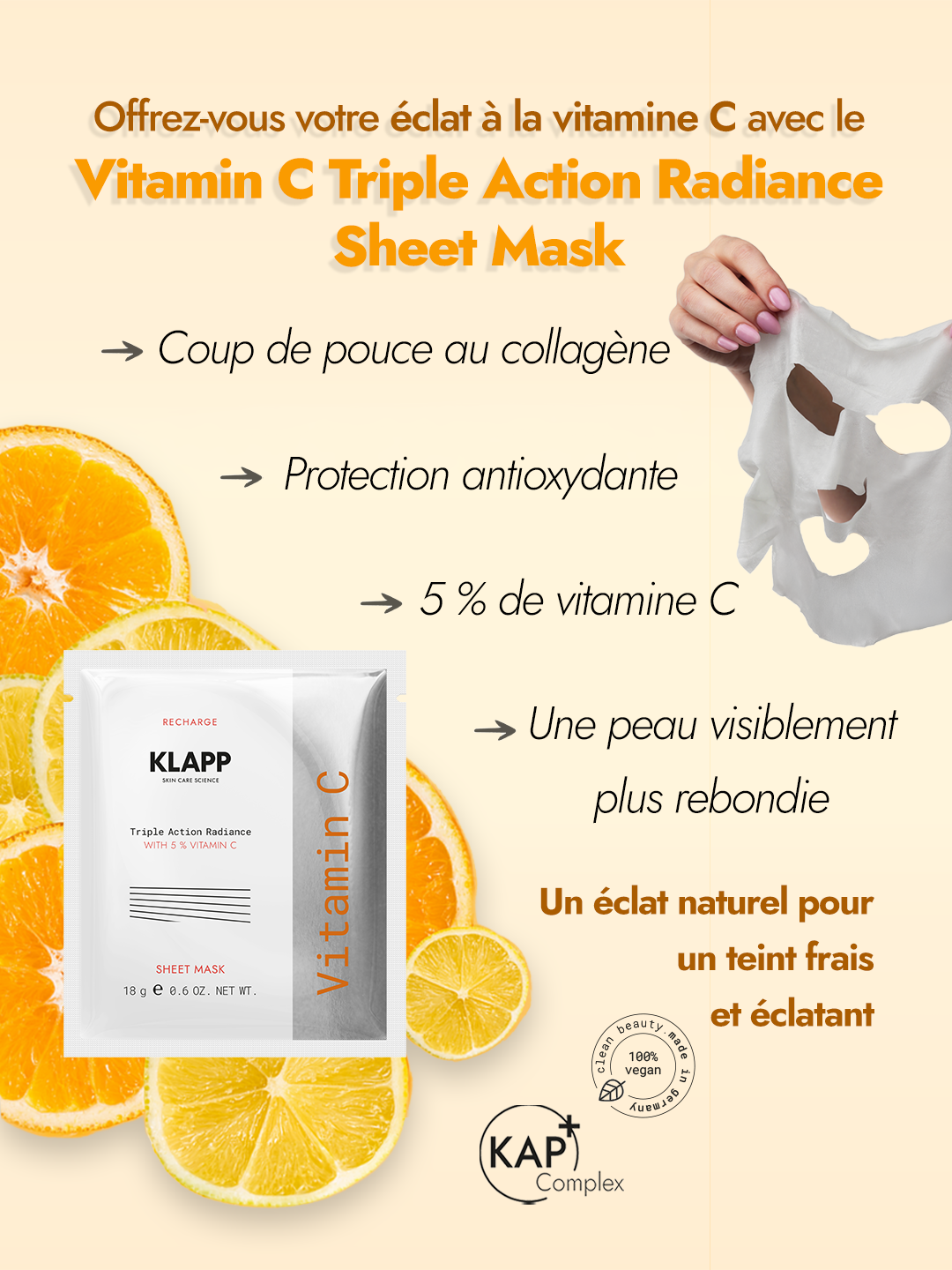 KLAPP Skin Care Science Facebook ad from Aug 13, 2026