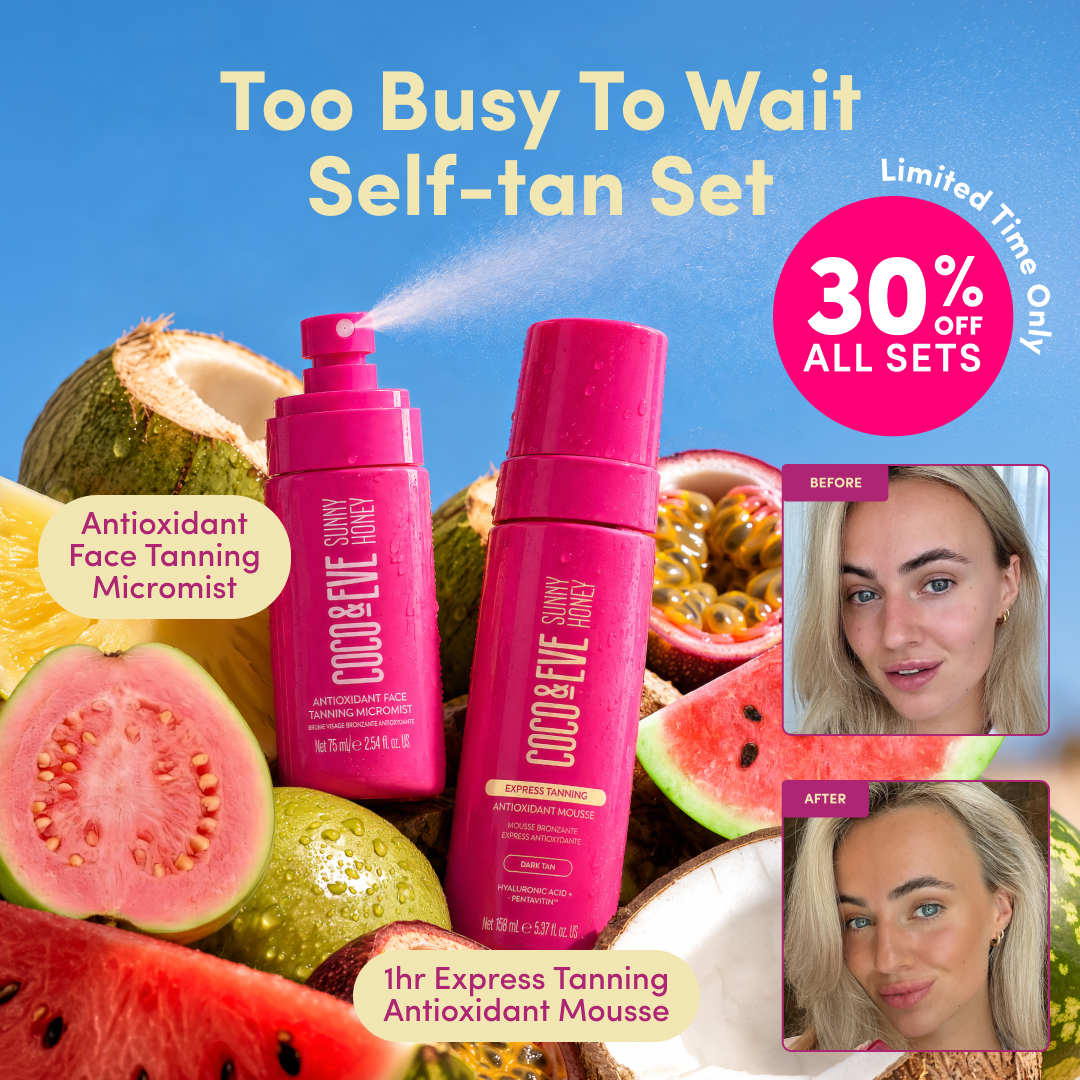 Coco & Eve Facebook ad: Too Busy To Wait Set, Now 30% Off