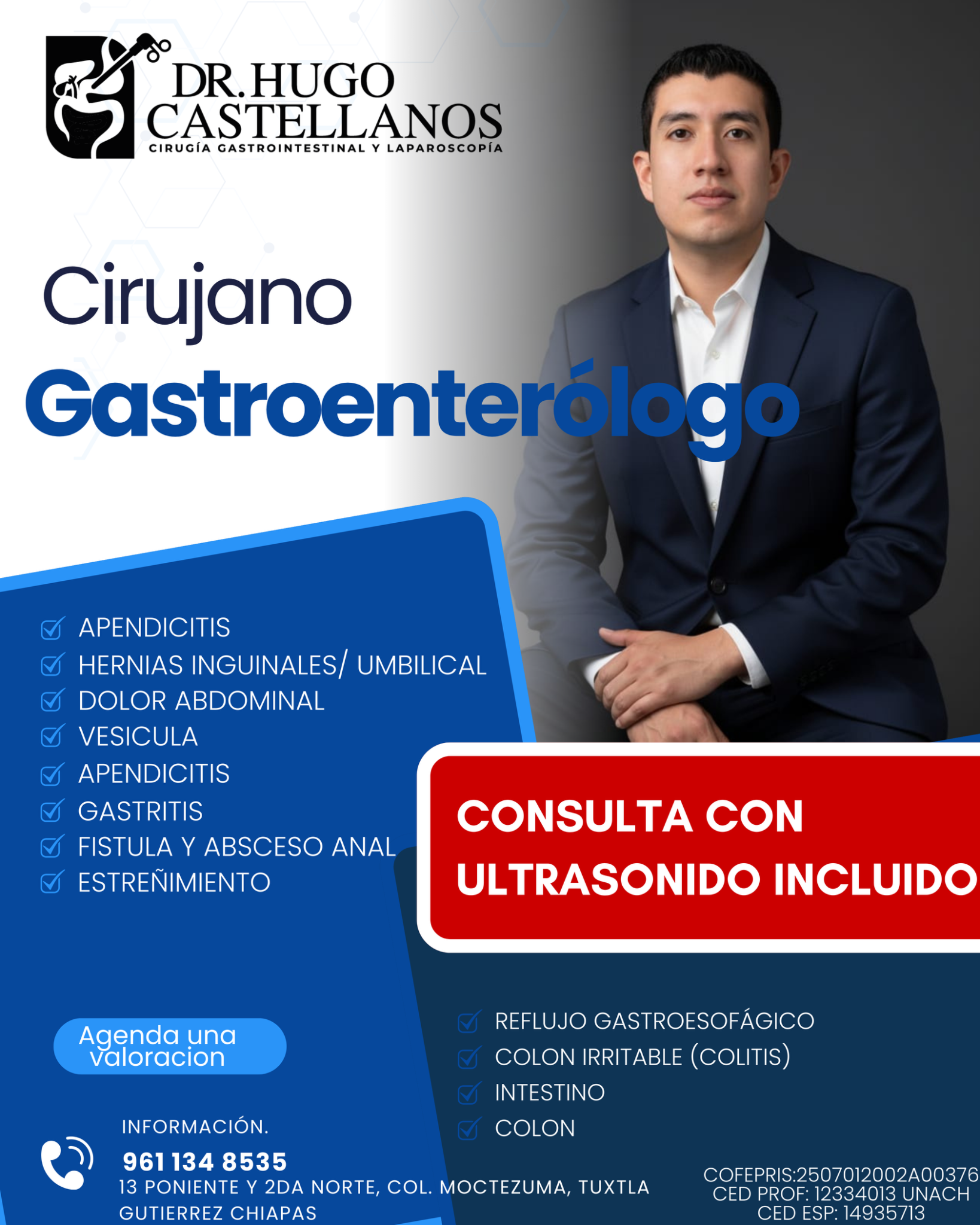 Dr. Hugo de J. Castellanos Corzo / Cirugia Gastrointestinal y Laparoscopía Facebook ad: Agenda tu cita