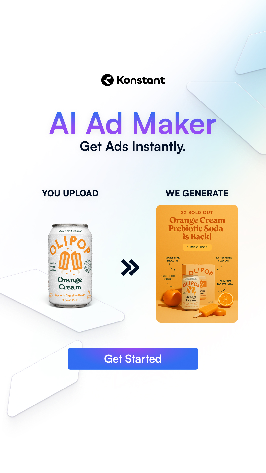Konstant Kreative Facebook ad: Start a 7-Day Free Trial Today