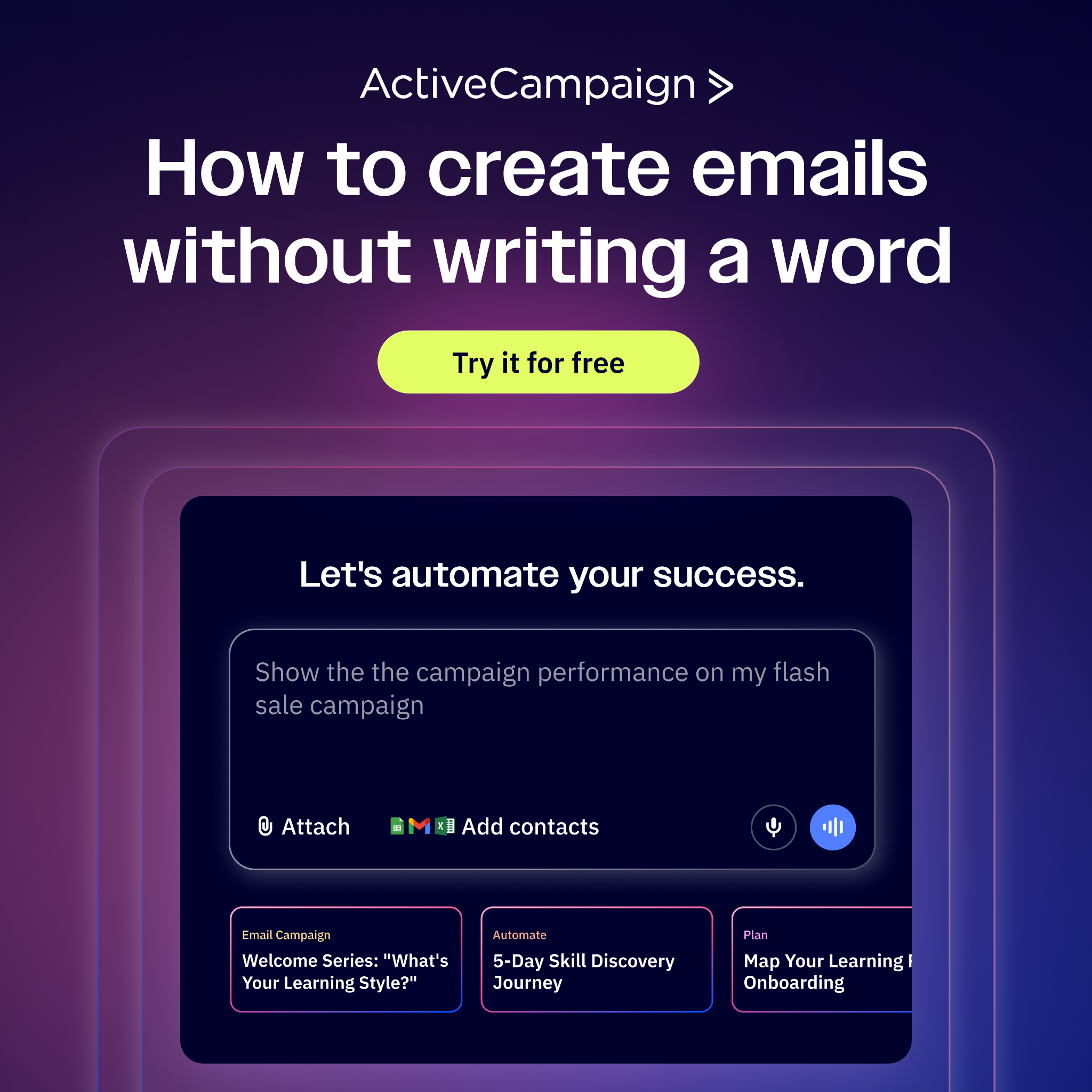 ActiveCampaign Facebook ad