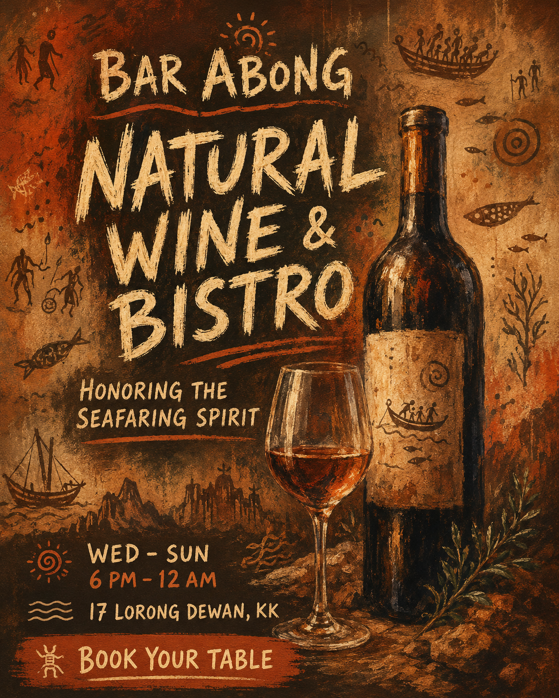 Bar Abong Facebook ad: Book Now