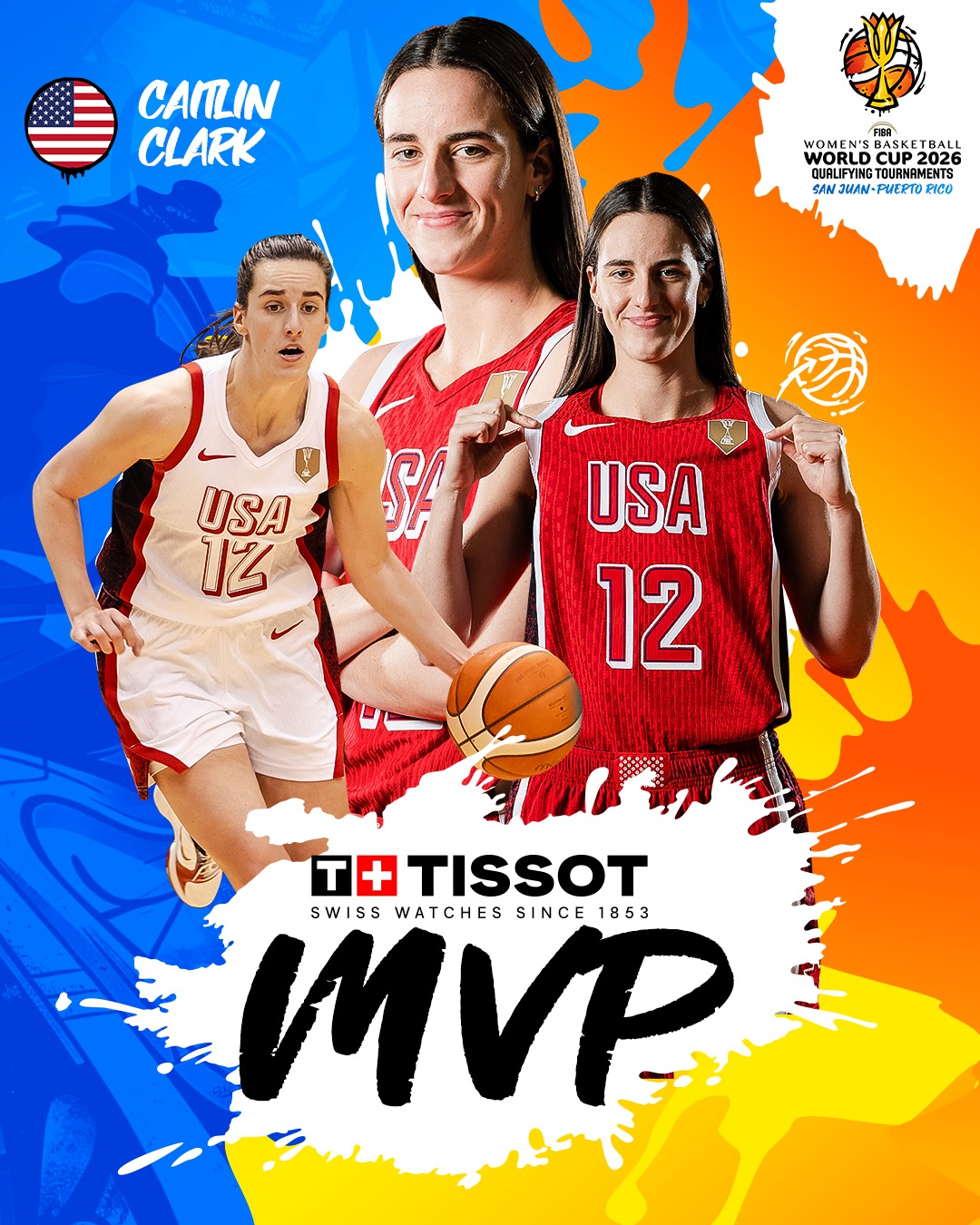 FIBA Women’s Basketball World Cup Facebook ad: Clark crowned TISSOT MVP in San Juan