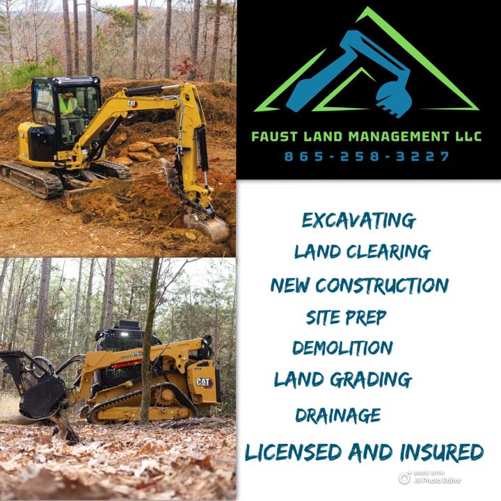 Faust Land Management Facebook ad: Trusted Knoxville Excavating Experts | Faust Land Management