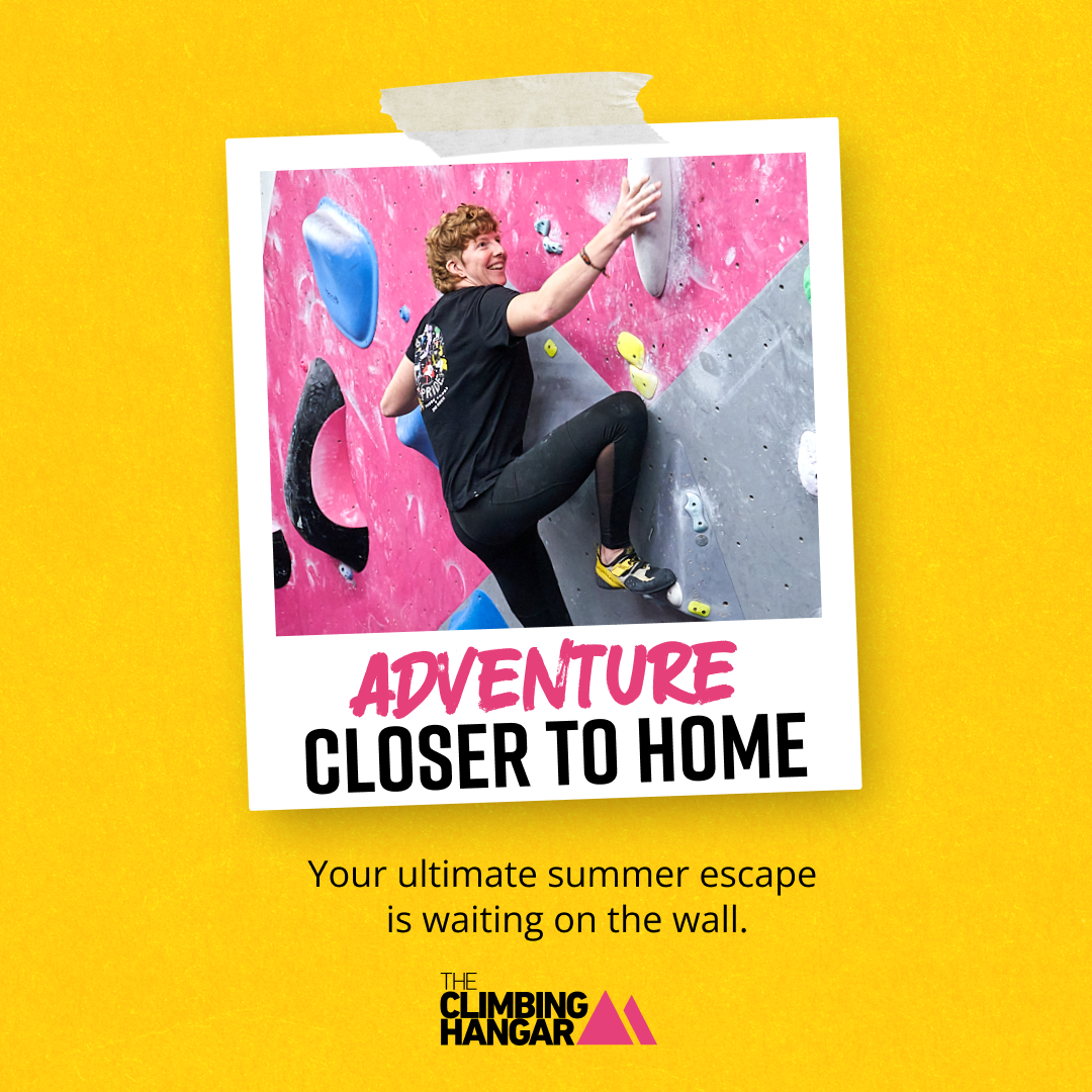 The Climbing Hangar Facebook ad: Don't Wait. Book Now!