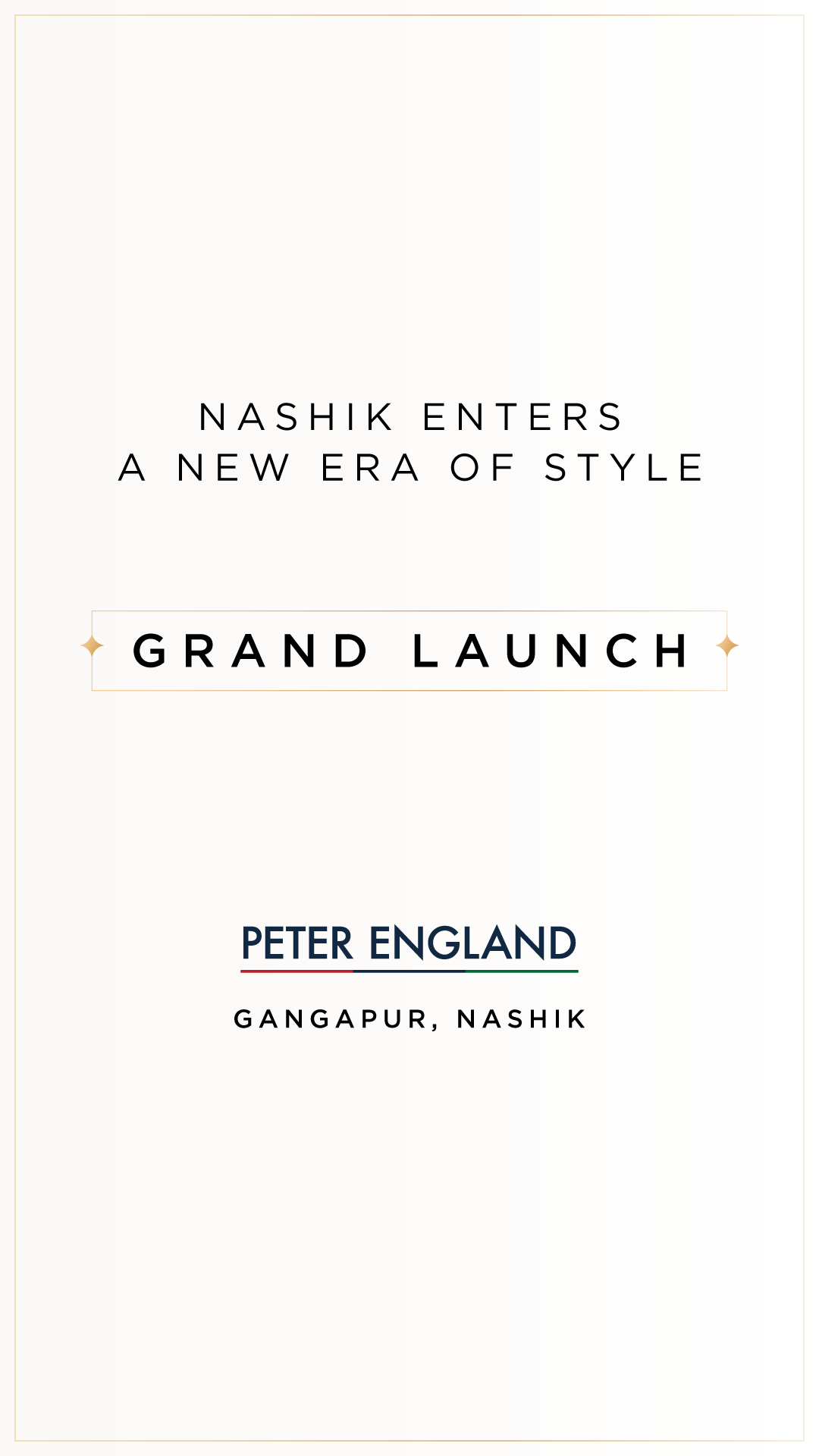 Peter England Facebook ad: We're now in your city.