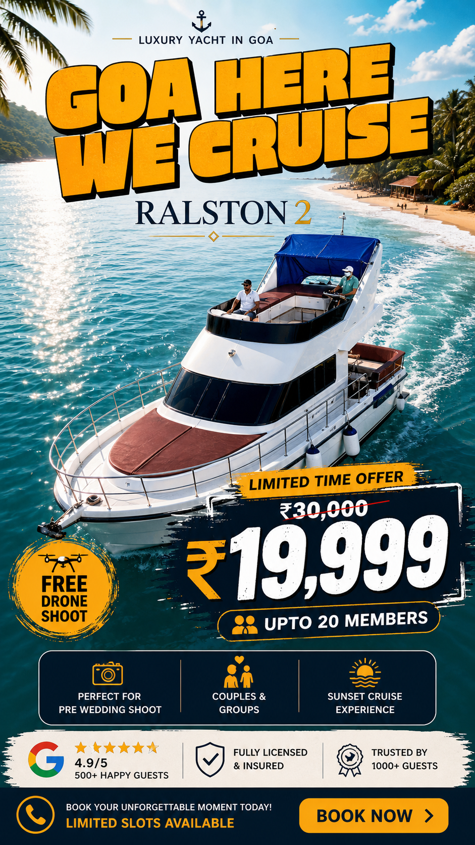 Yacht Club India Facebook ad: Chat with us