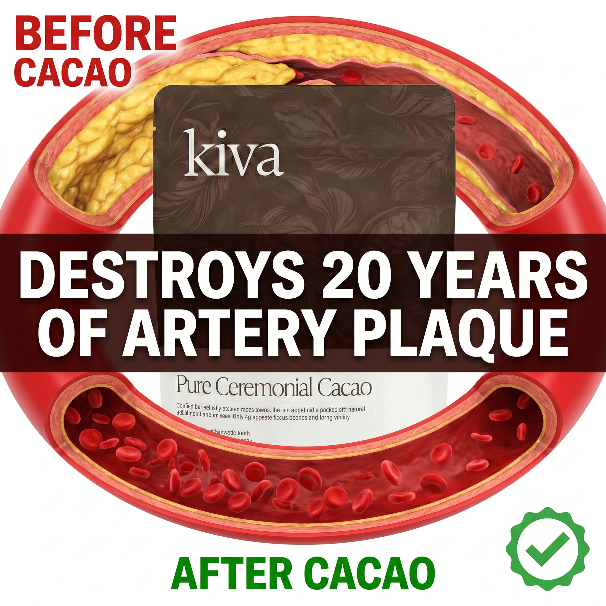 Kiva Cacao Superfood Facebook ad