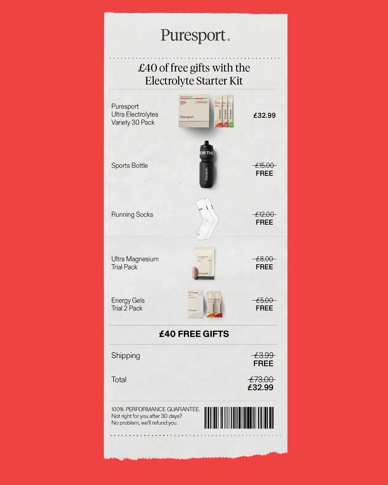 Puresport Facebook ad
