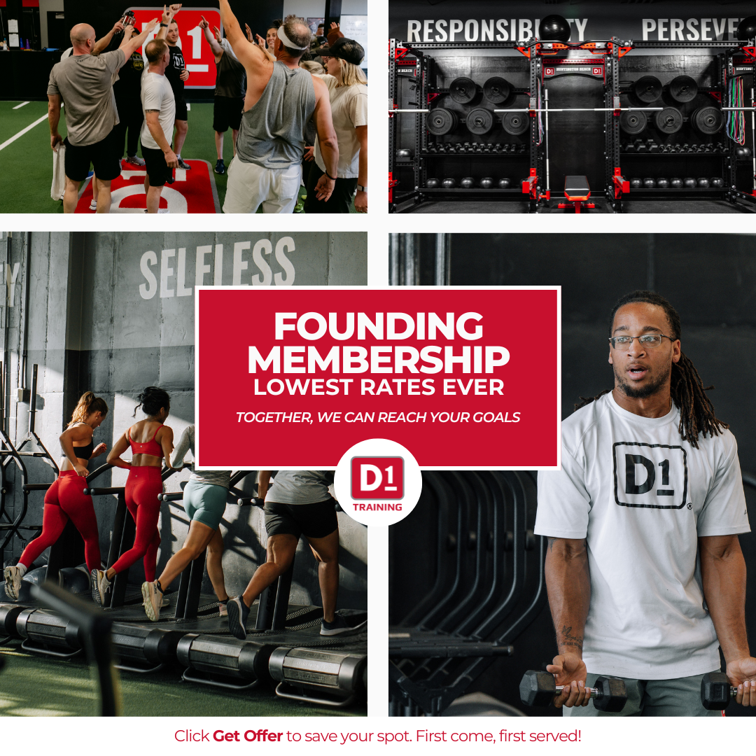 D1 Training Crofton Facebook ad: FOUNDING MEMBERSHIP