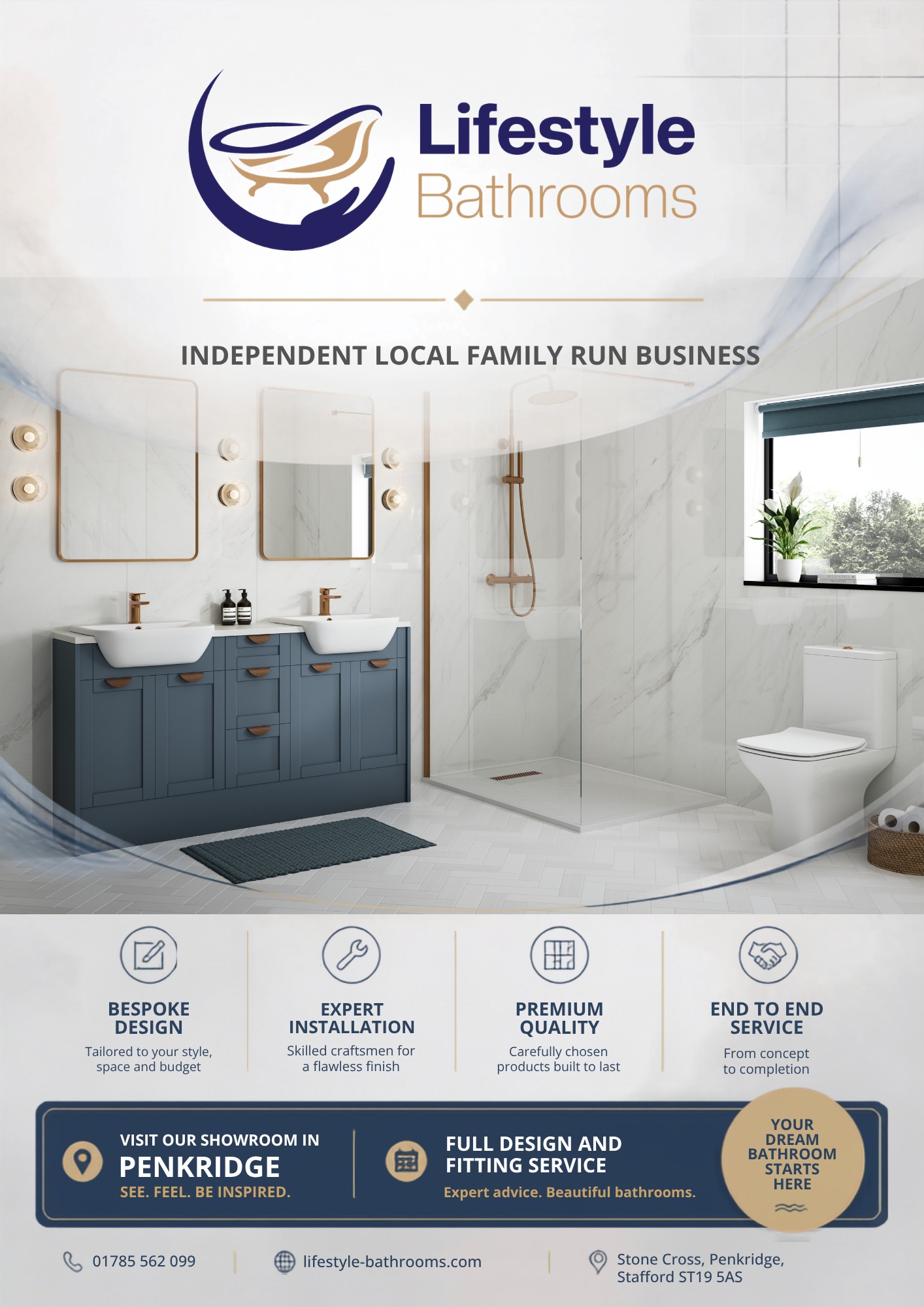 Lifestyle Bathrooms Facebook ad: Lifestyle Bathrooms are a Penkridge based family run…