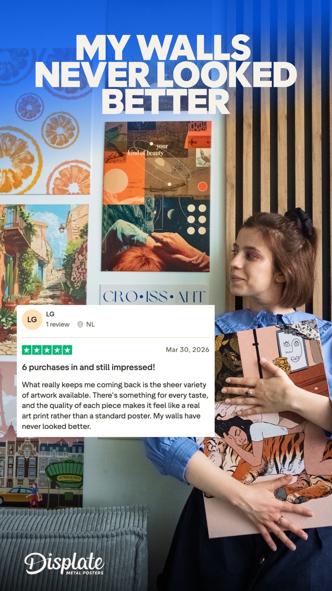 Displate Facebook ad