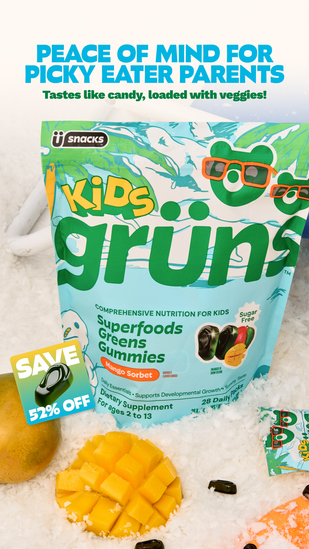 Grüns Kids Facebook ad