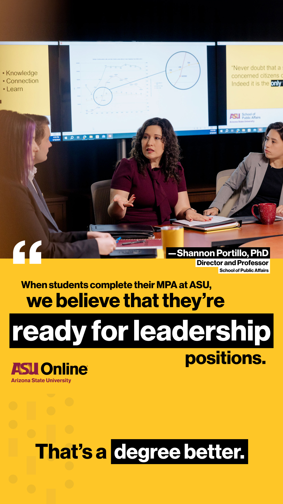ASU Online Facebook ad