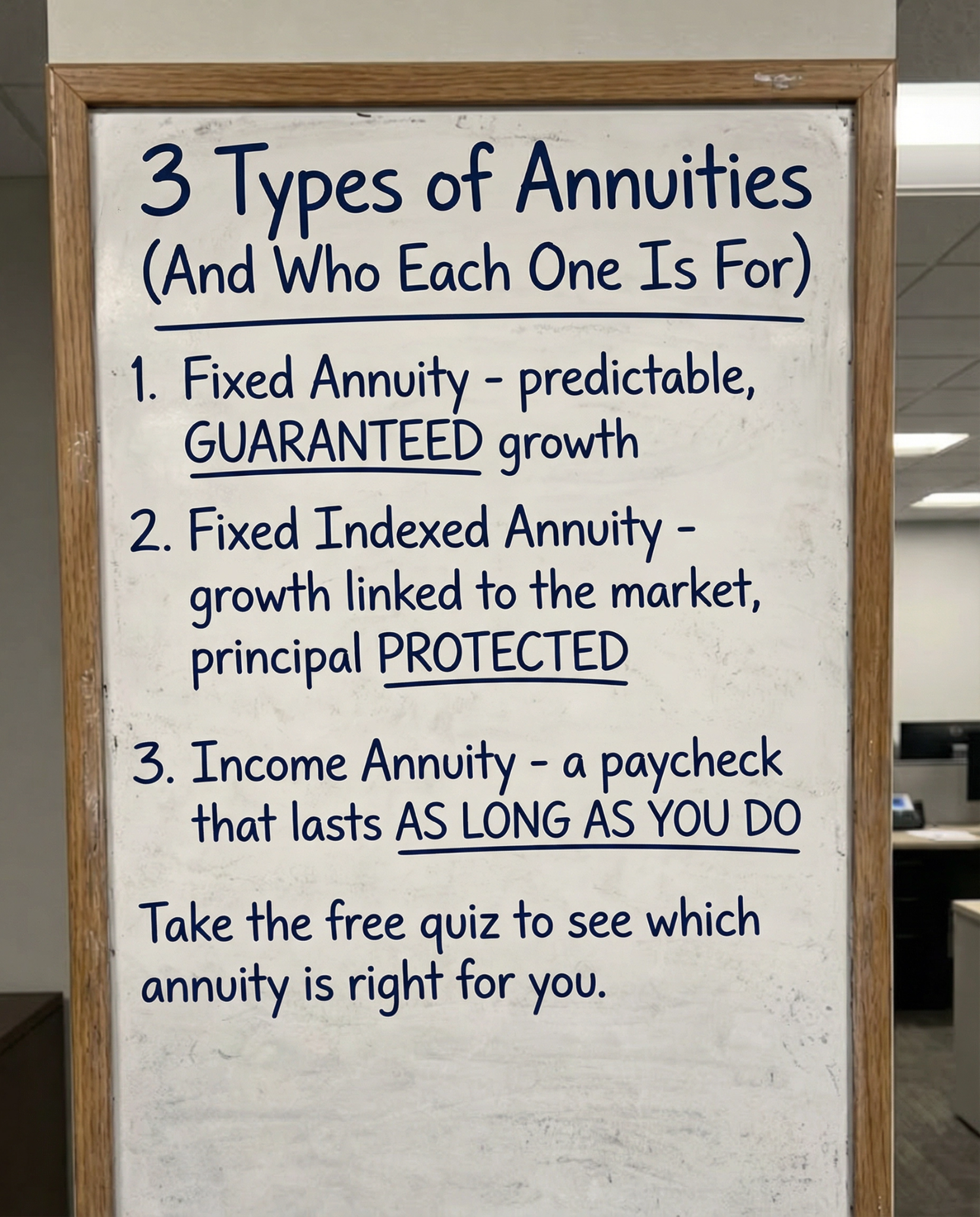 RetireWizard Facebook ad: Find the Right Annuity for You