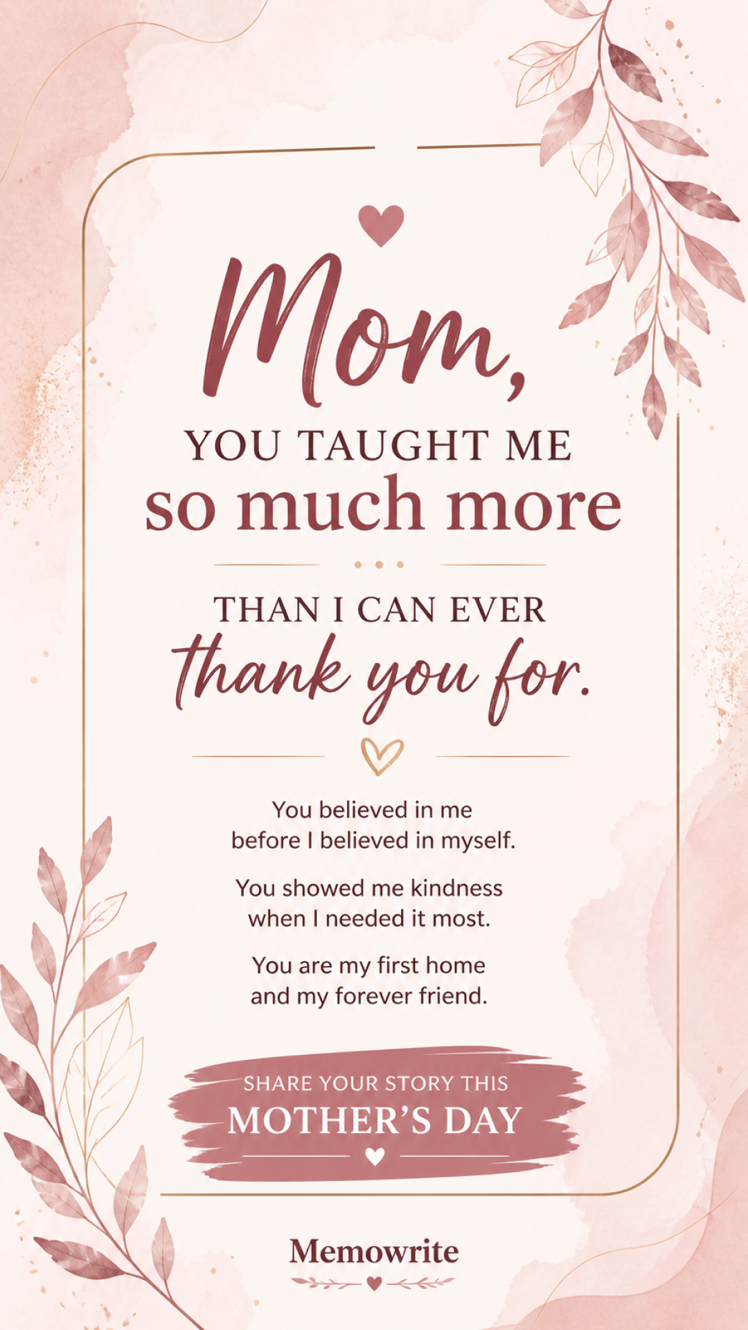 Memowrite Facebook ad