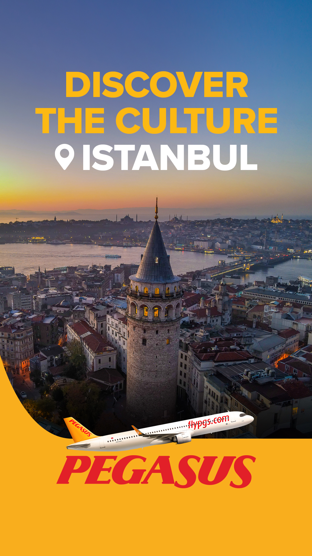 Pegasus Airlines Facebook ad