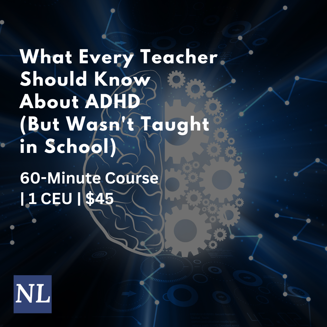 Northshore Learning Facebook ad: K-12 ADHD Training for Educators