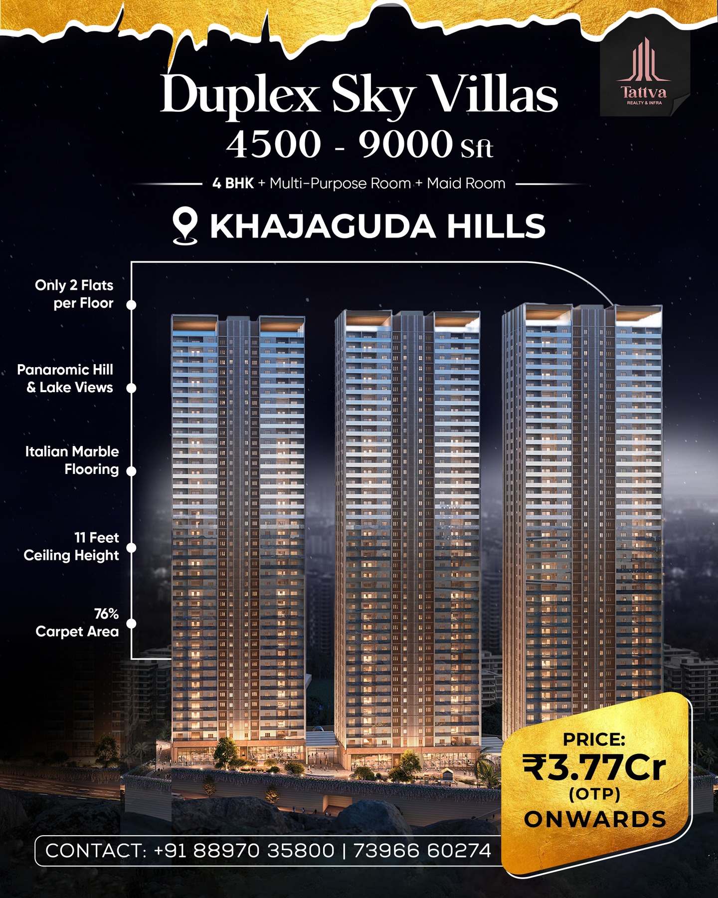 Tattva Hi Life International Facebook ad: Ultra Luxury 3.5, 4 & 4.5 BHK Apartment…