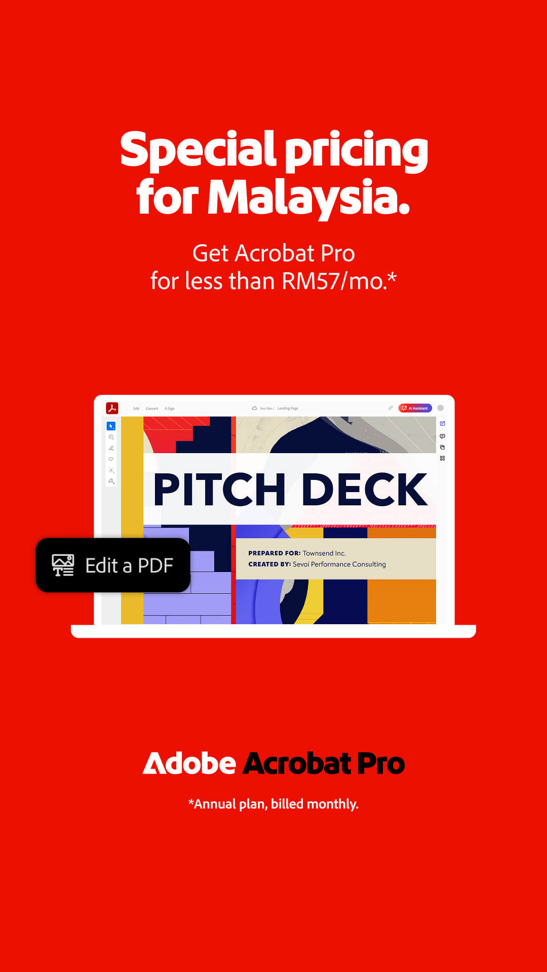 Adobe Acrobat Facebook ad