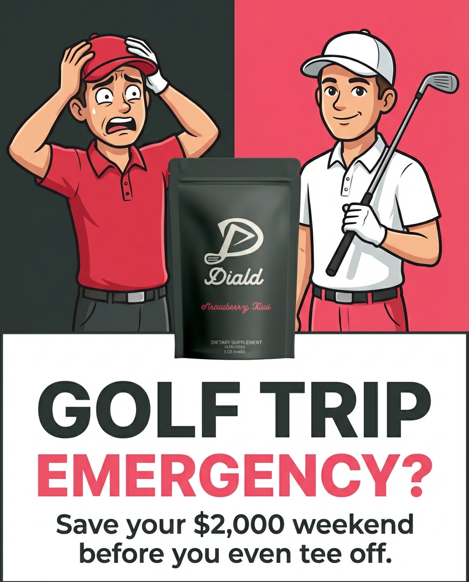 Diald Facebook ad: Click Here To Play Better Golf →