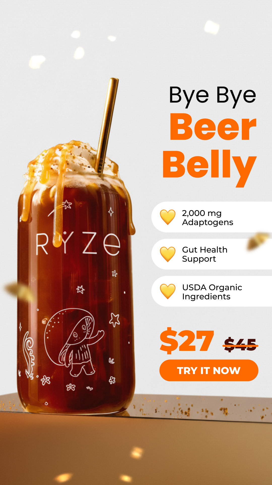 RYZE Superfoods Facebook ad