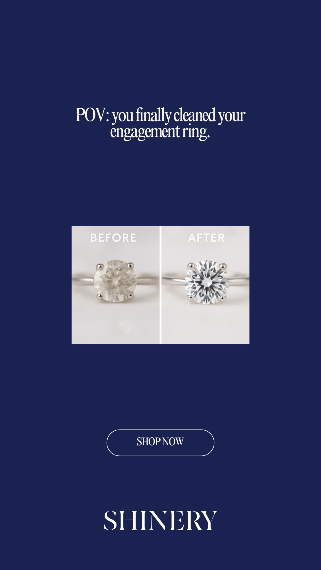 Shinery Facebook ad: Clean Jewelry In Seconds