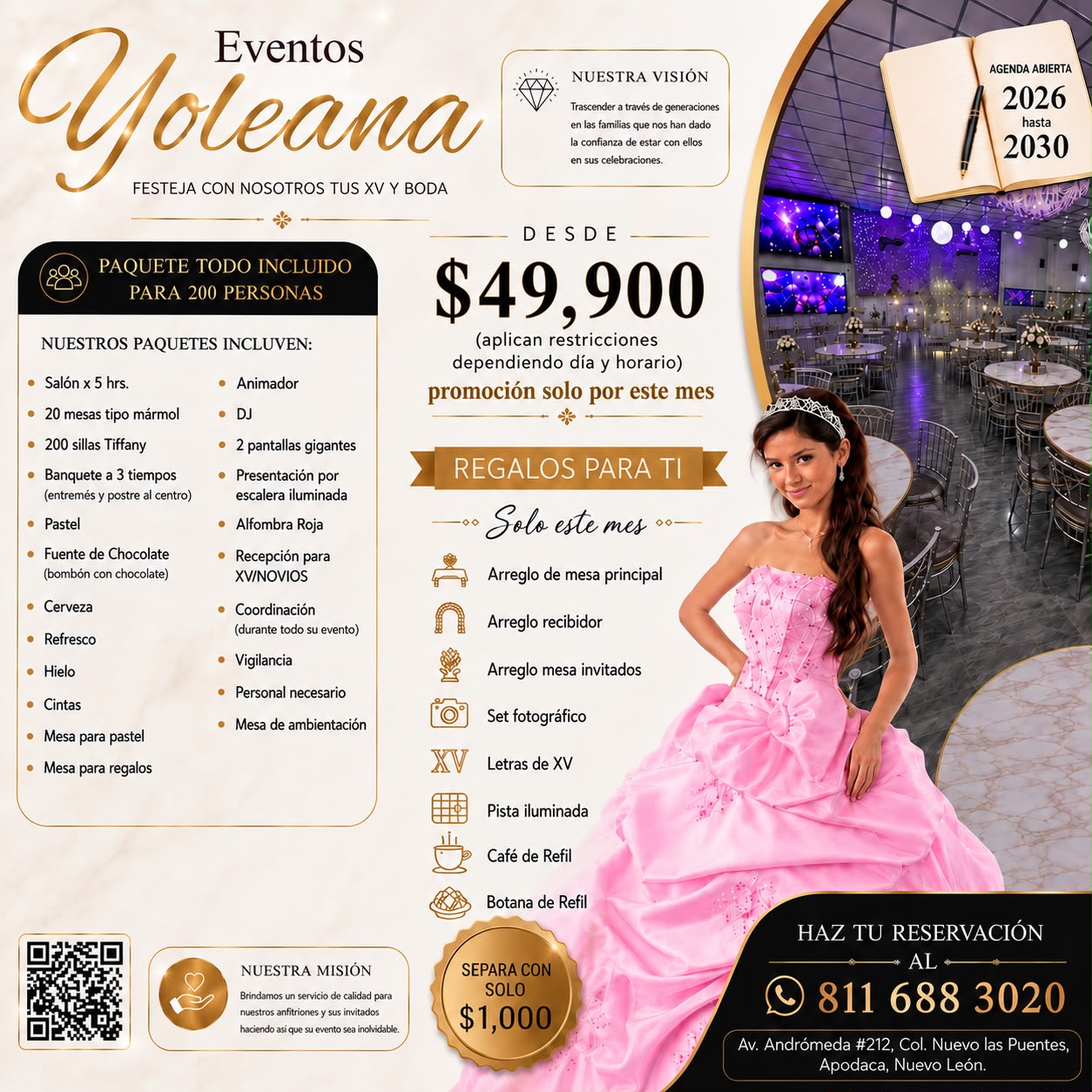 Yoleana Eventos Facebook ad
