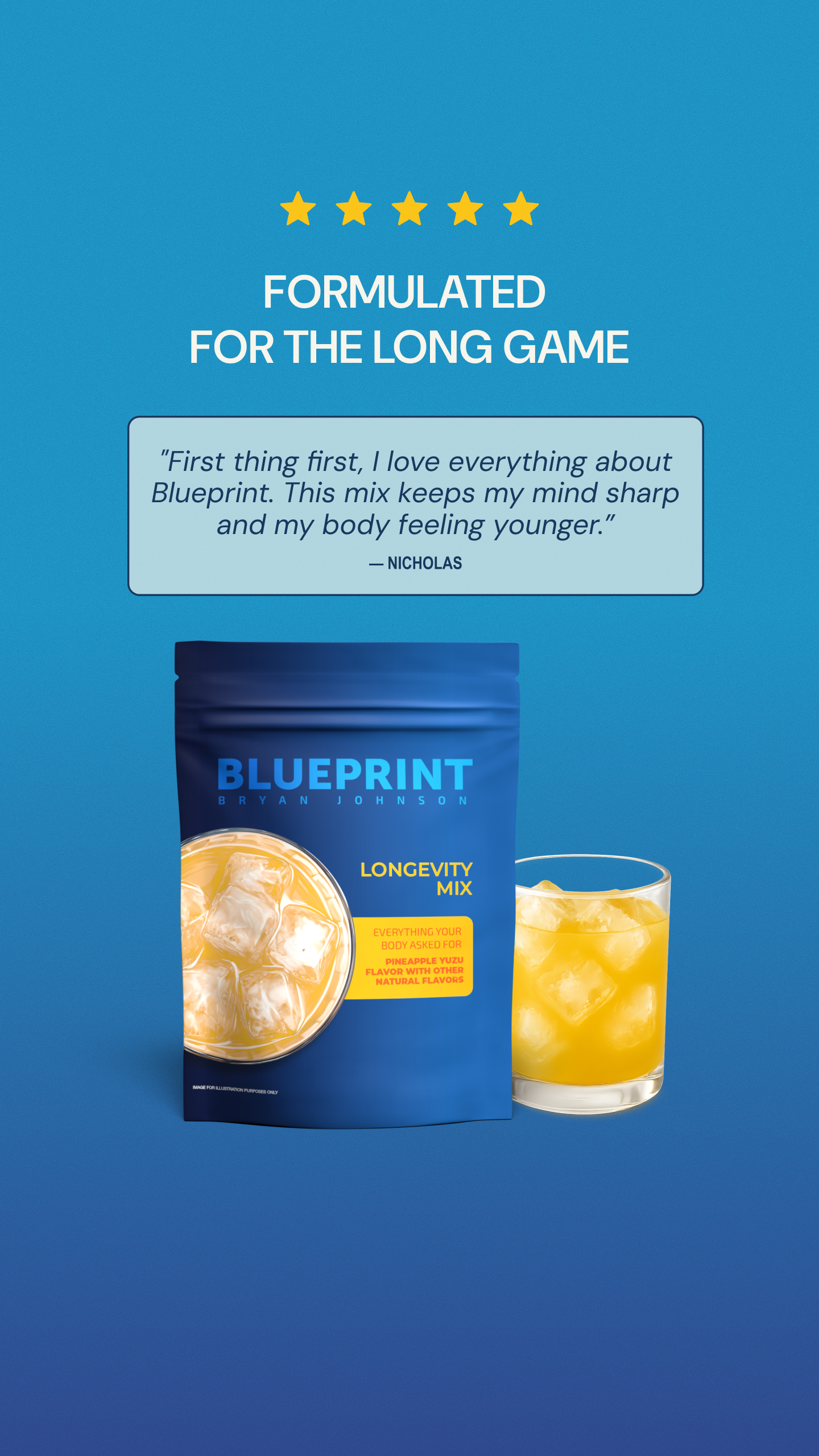 Blueprint Longevity Facebook ad