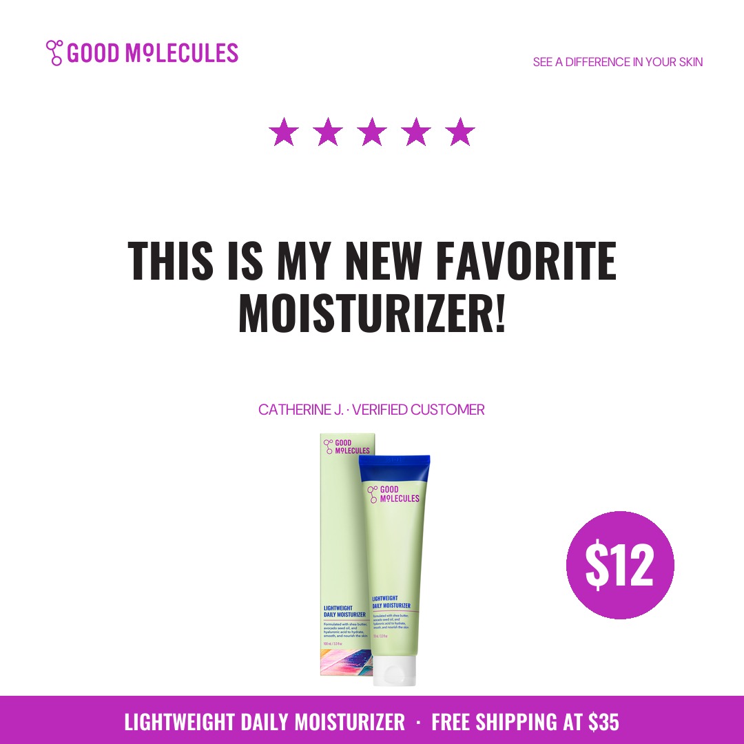 Good Molecules Facebook ad