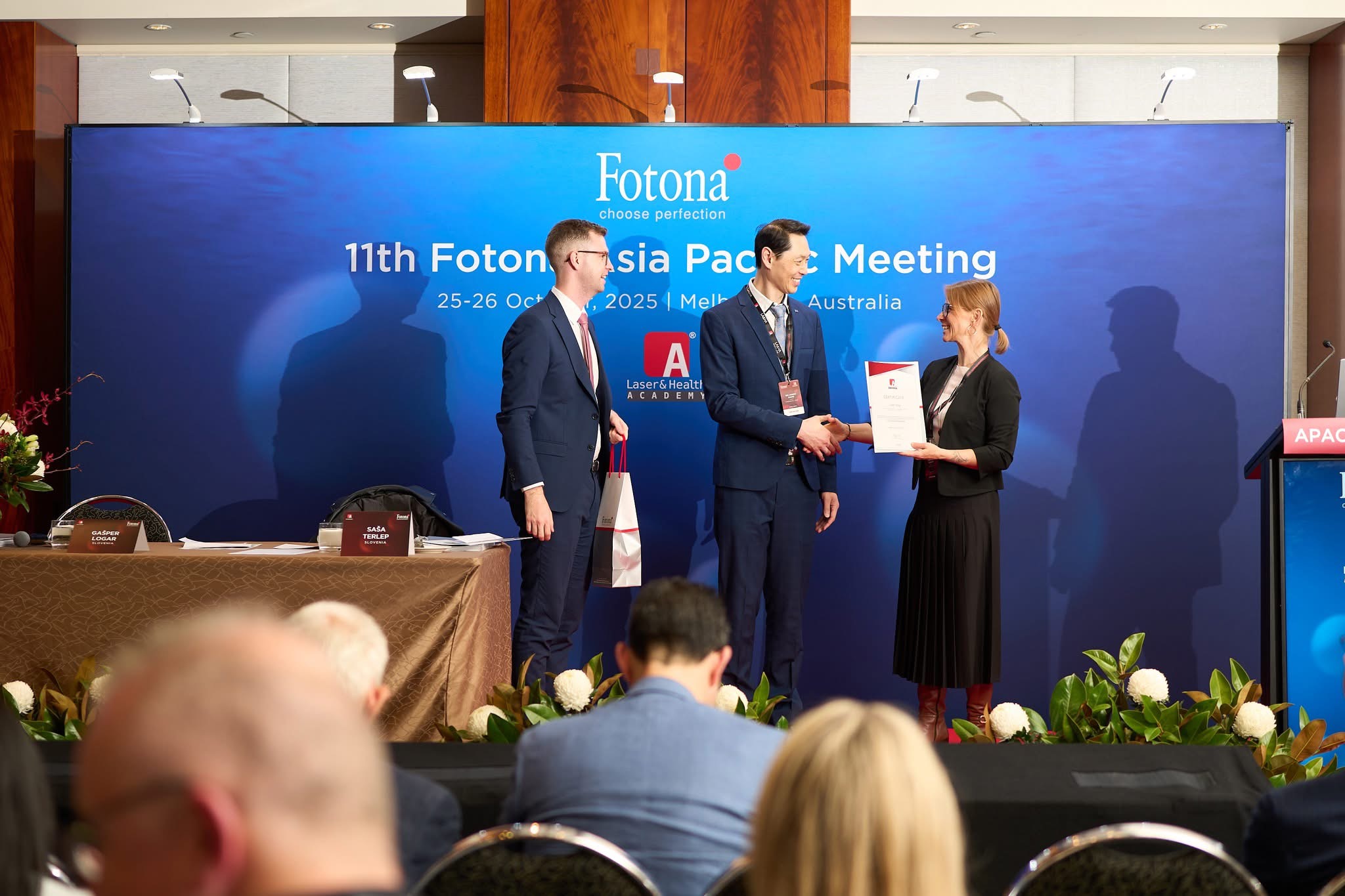 Cosmic Sleep Clinic Facebook ad: Dr Pang recently presented at the 11th Fotona…
