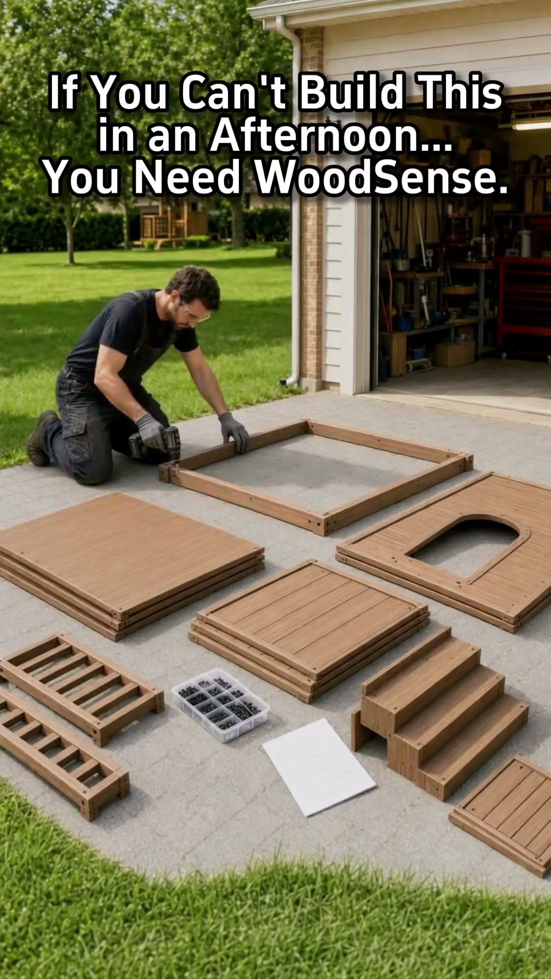 WoodSense Facebook ad: Become a woodworking expert