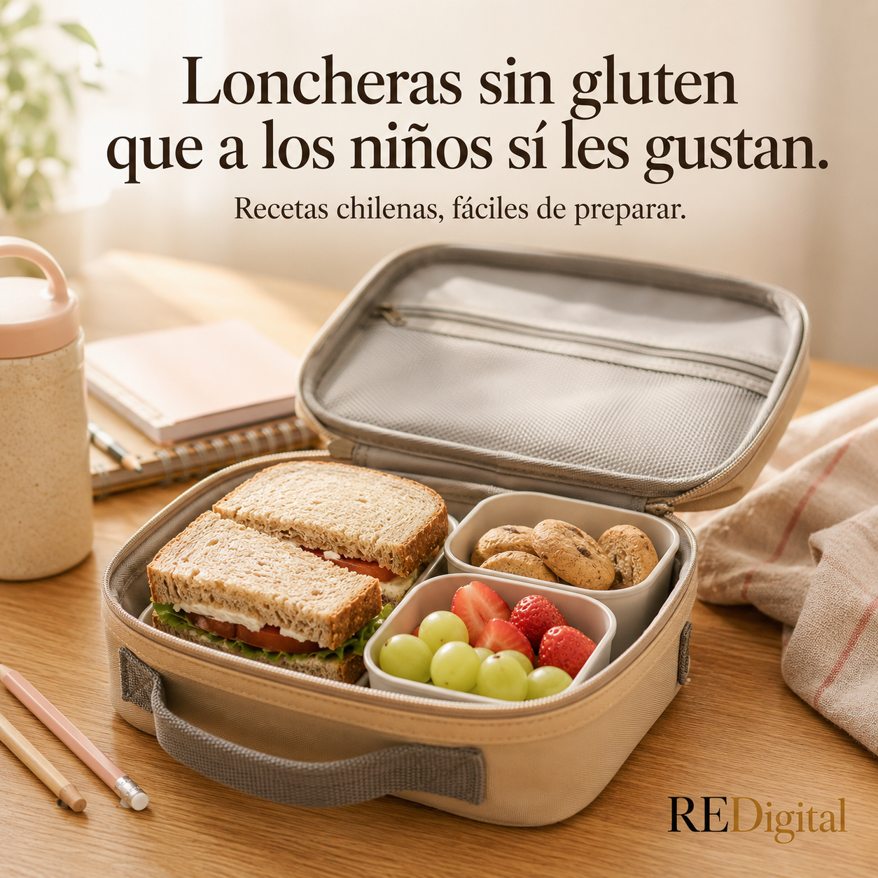Redigital Facebook ad: +100 recetas sin gluten que sí funcionan