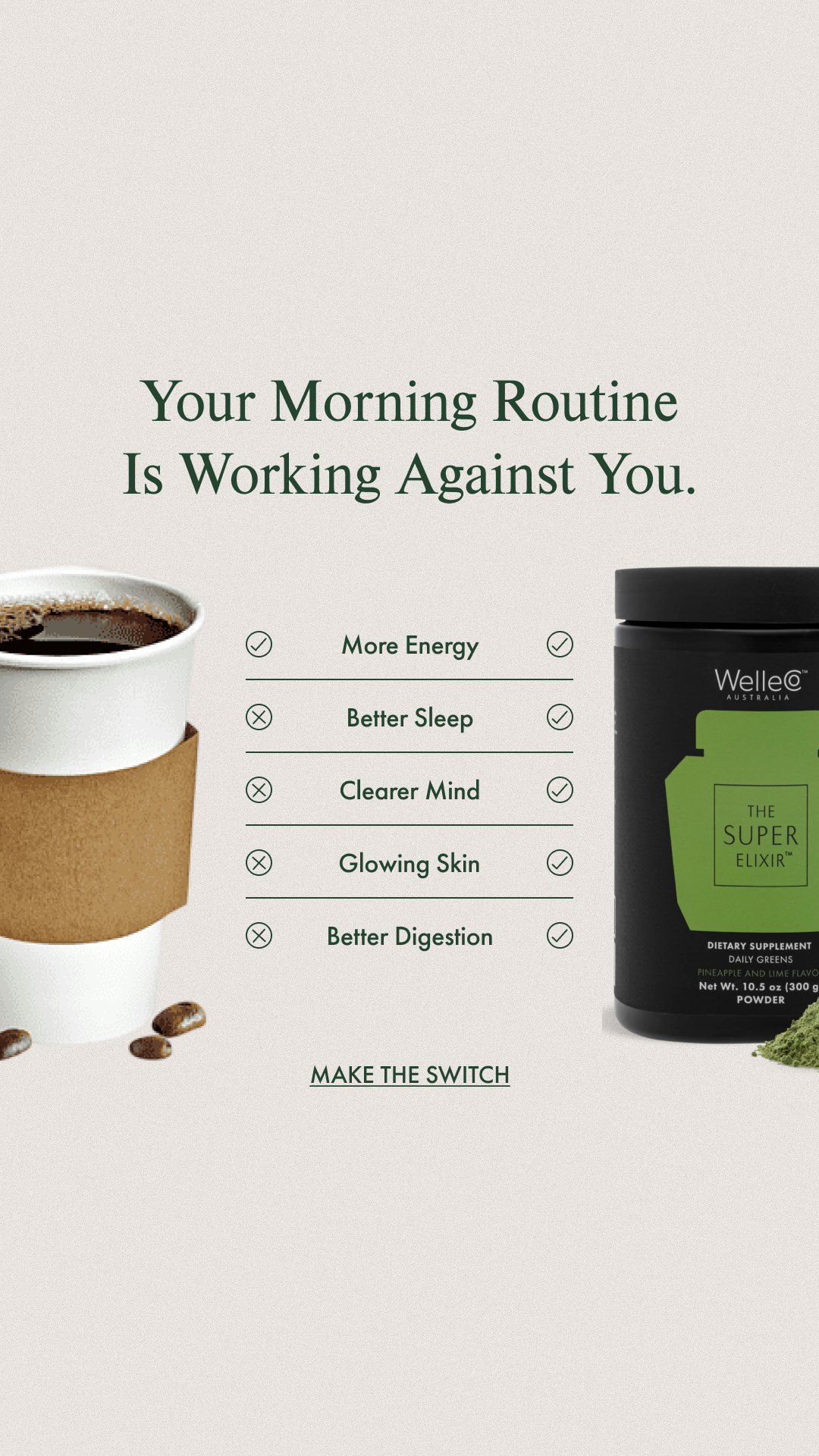 WelleCo Facebook ad