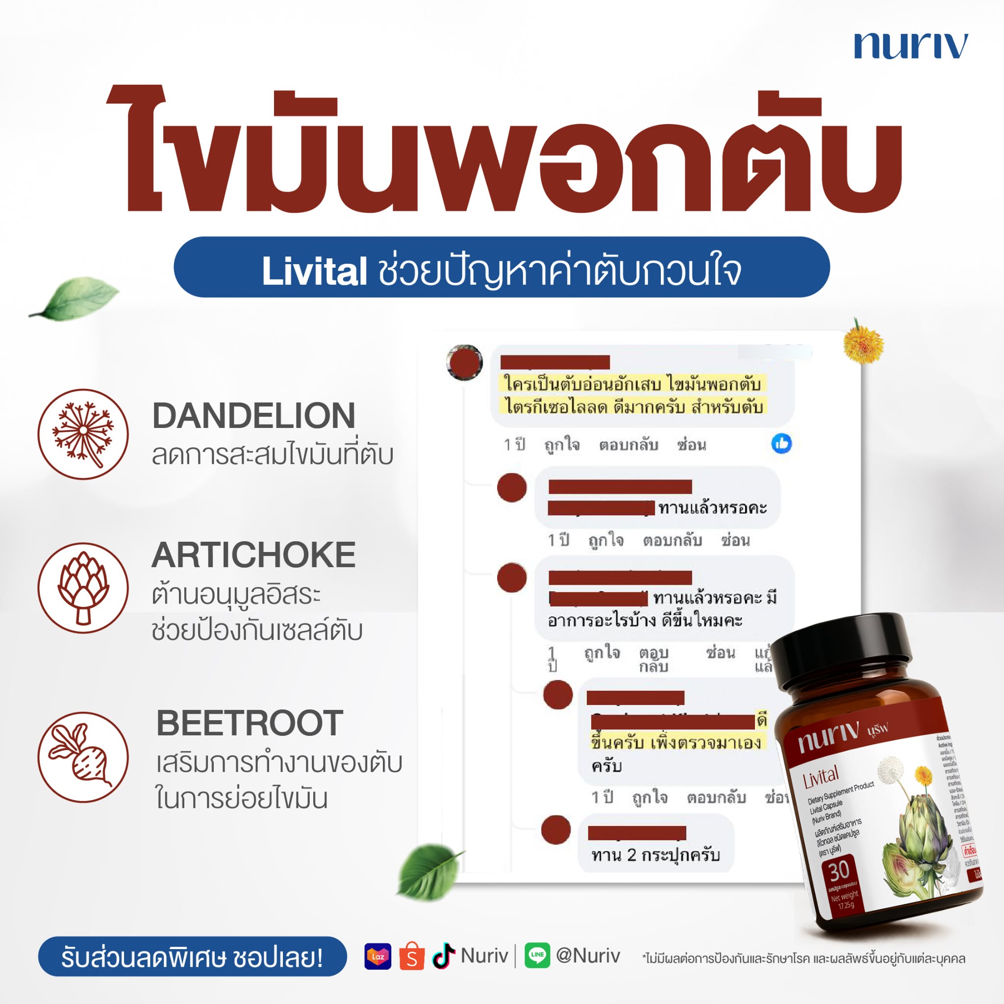 Nuriv นูรีฟ วิตามินสกัดจากธรรมชาติ Facebook ad