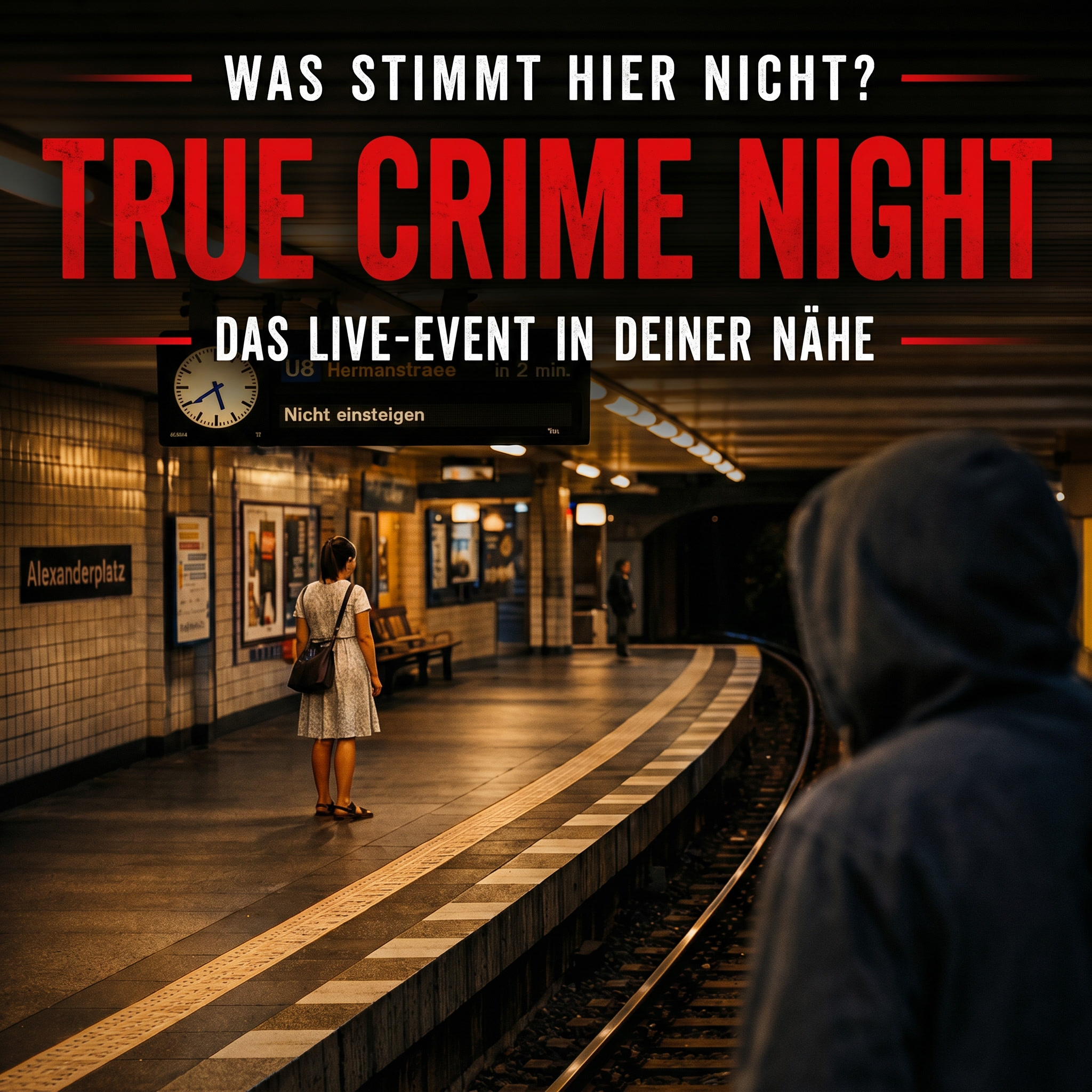 CrimeNight Events Facebook ad: True Crime Night in deiner STADT!