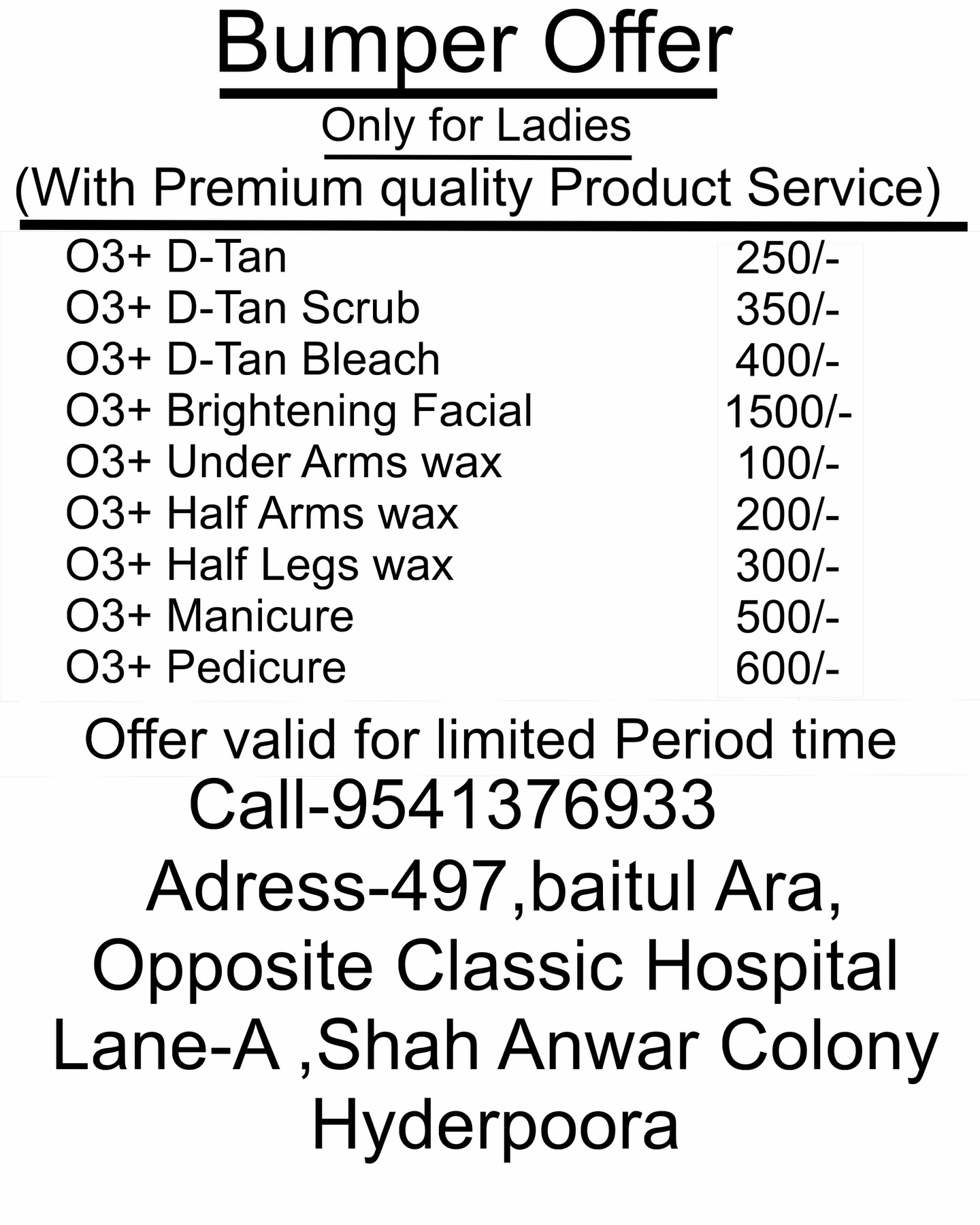 lorealsalonhyderpoora Facebook ad from Apr 1, 2026