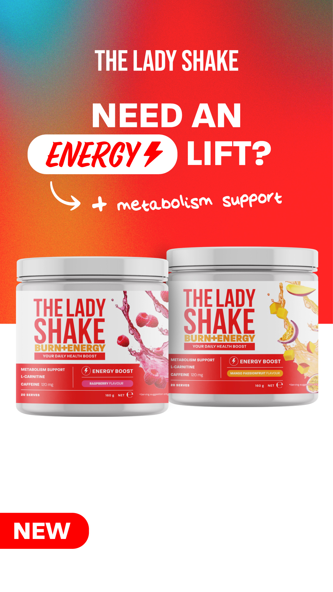 The LADY Shake Facebook ad