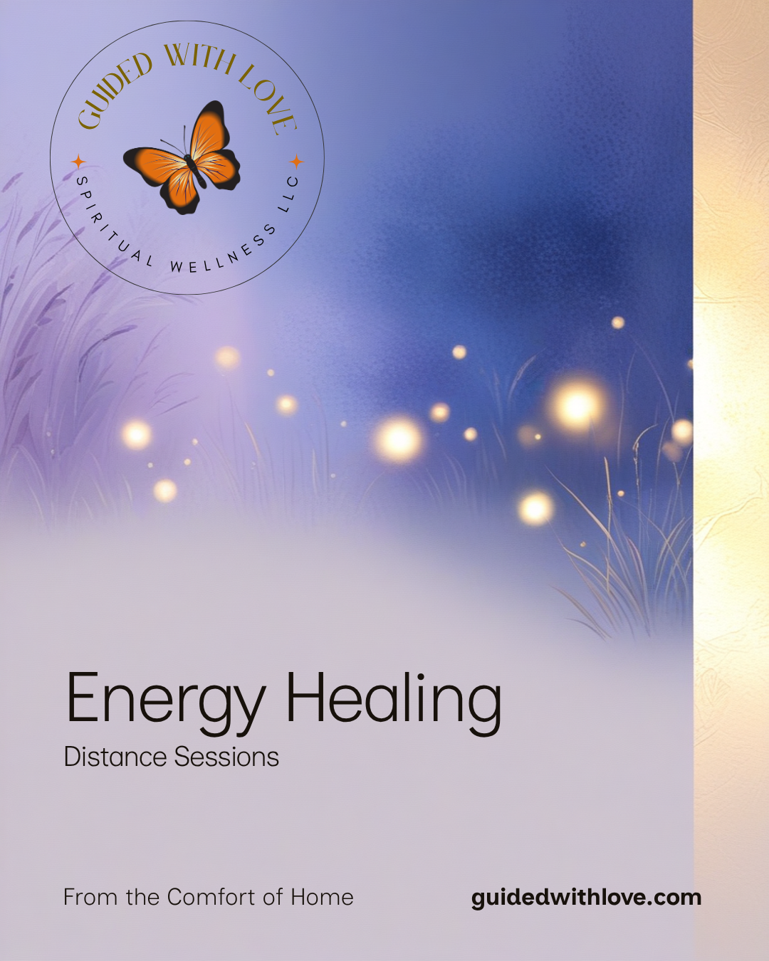 Guided With Love Spiritual Wellness LLC Facebook ad: Your body knows how to heal. Let's clear what's in the way.