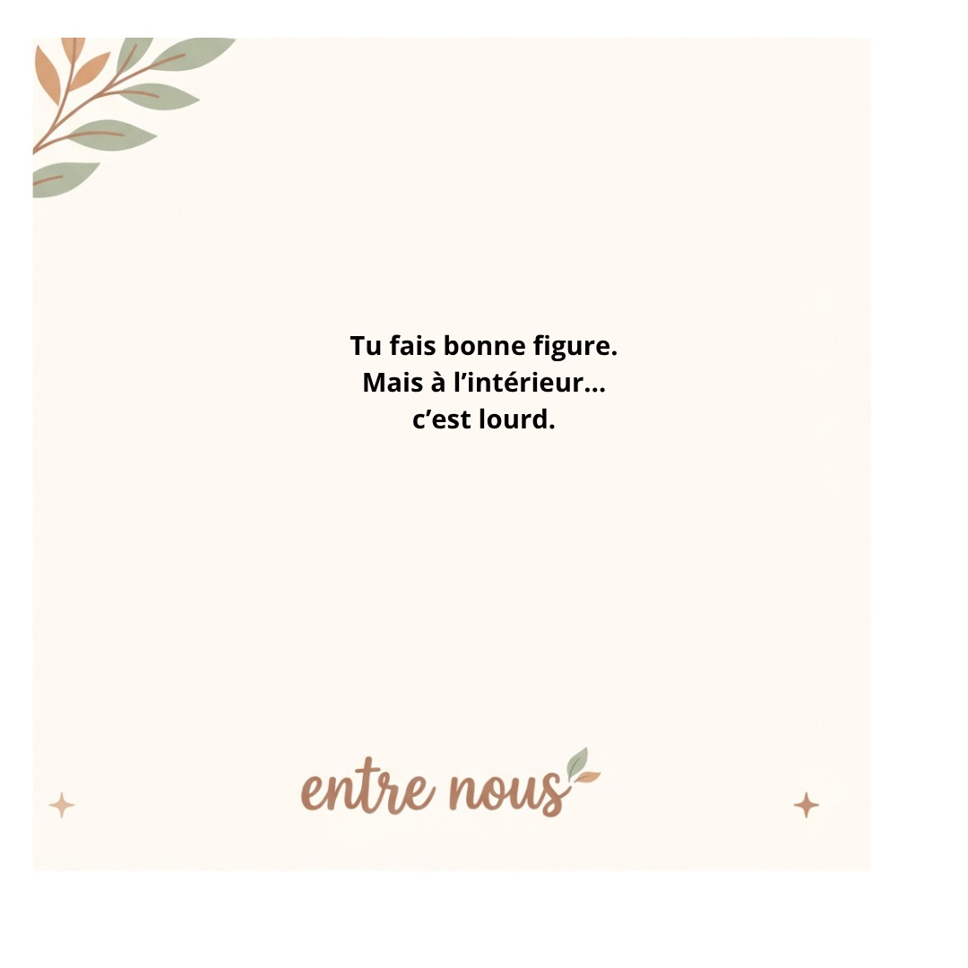 entrenous.hypnotherapie Facebook ad: Tu peux continuer comme ça…