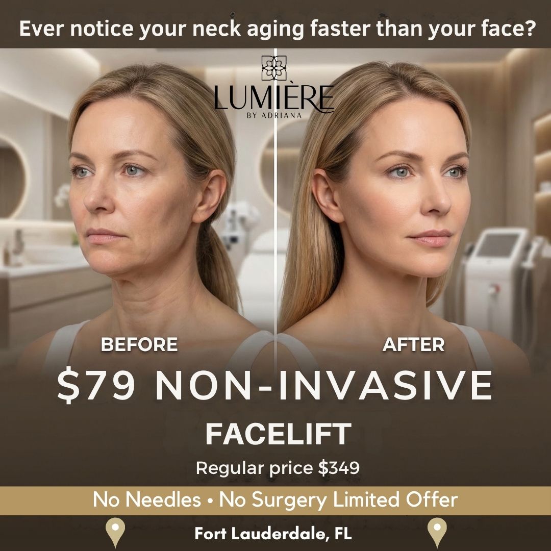 Forever Young Facebook ad: Fort Lauderdale’s $79 Face & Neck Lift