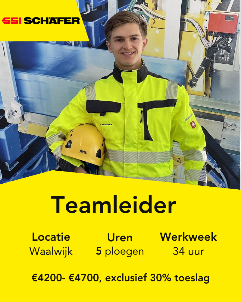SSI Schaefer Facebook ad: Vacature Teamleider Onderhoud en Service | Waalwijk