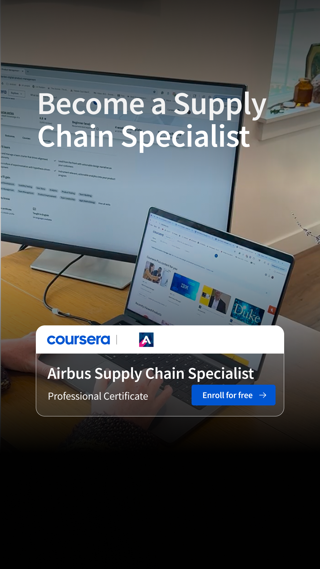 Coursera Facebook ad