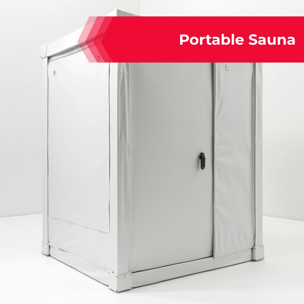 BuyersQuest Now Facebook ad: Portable Sauna.