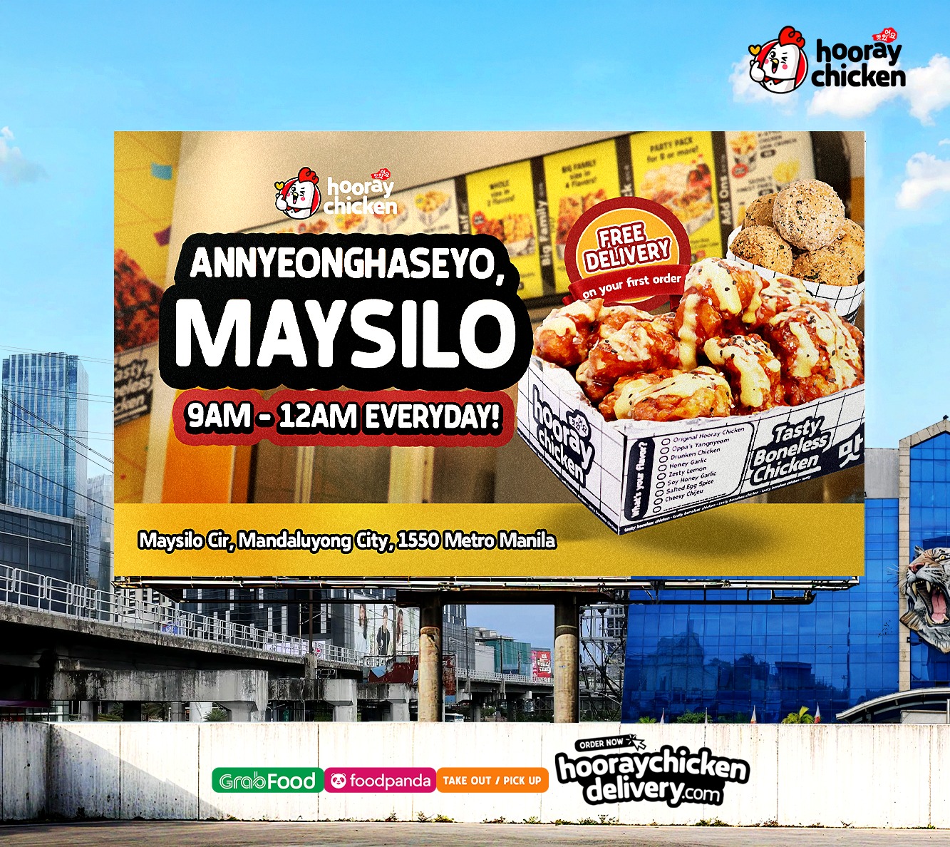 Hooray Chicken Facebook ad: Good news Mandaleños!