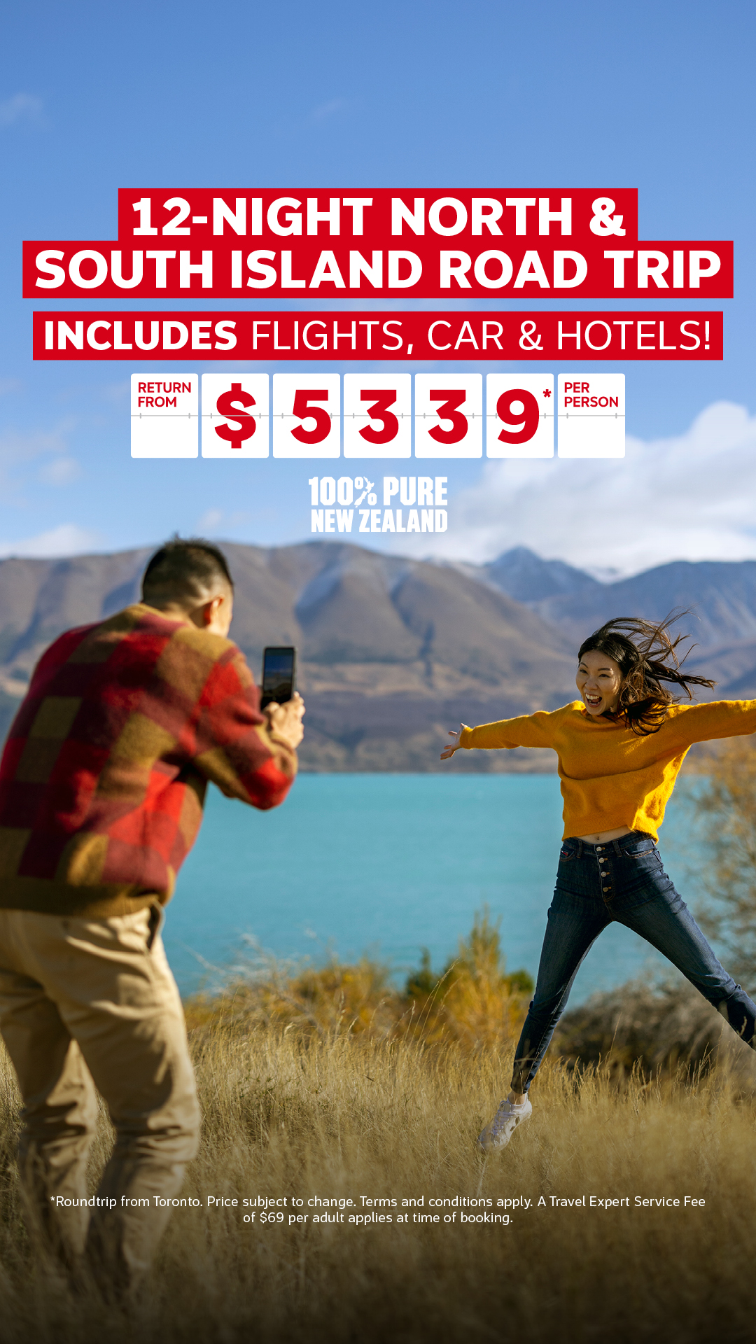 Flight Centre Canada Facebook ad