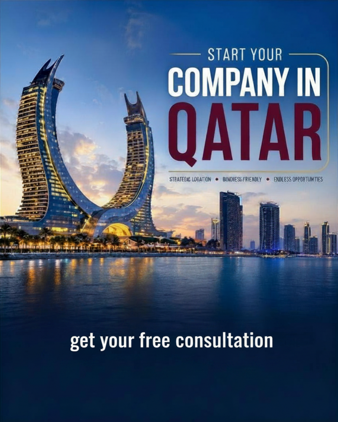 RCH - PRO Services & Company Formation Facebook ad: Start a Company in Qatar