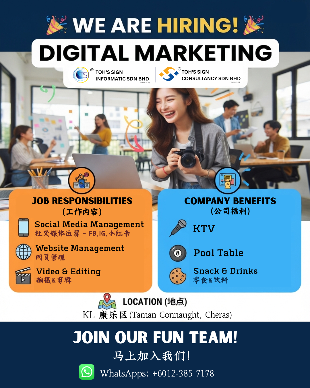 Toh's Sign Informatic Sdn Bhd Facebook ad